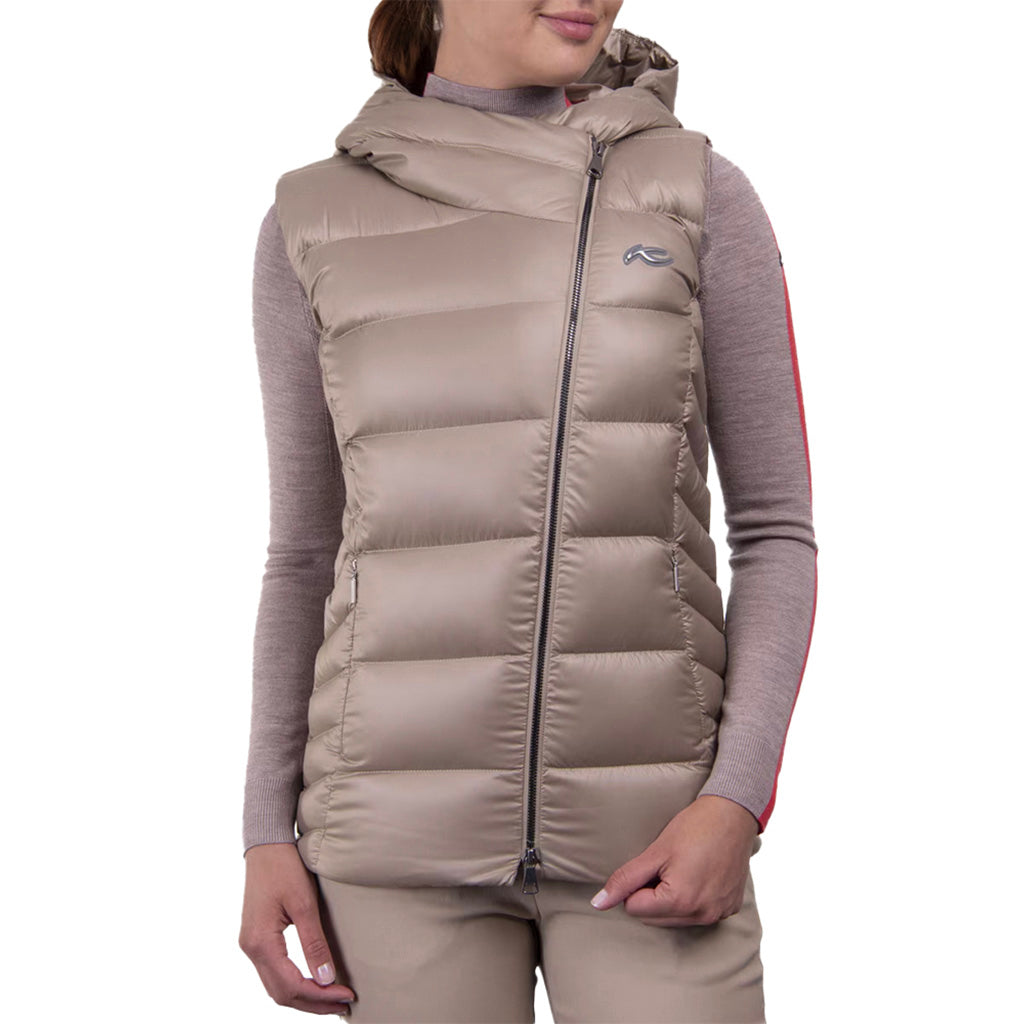 Women Alina Shine Vest Almond
