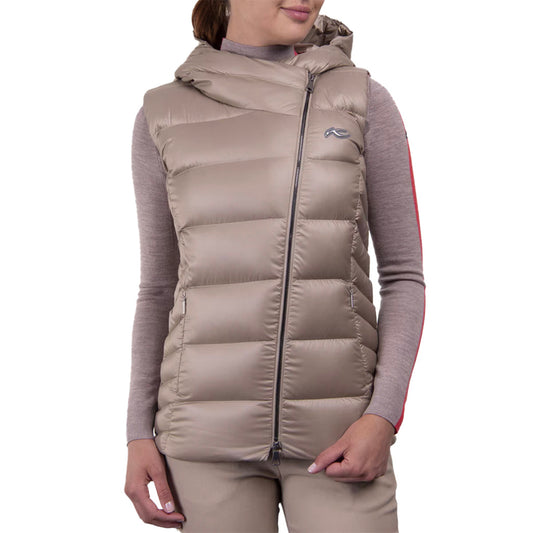 Women Alina Shine Vest Almond
