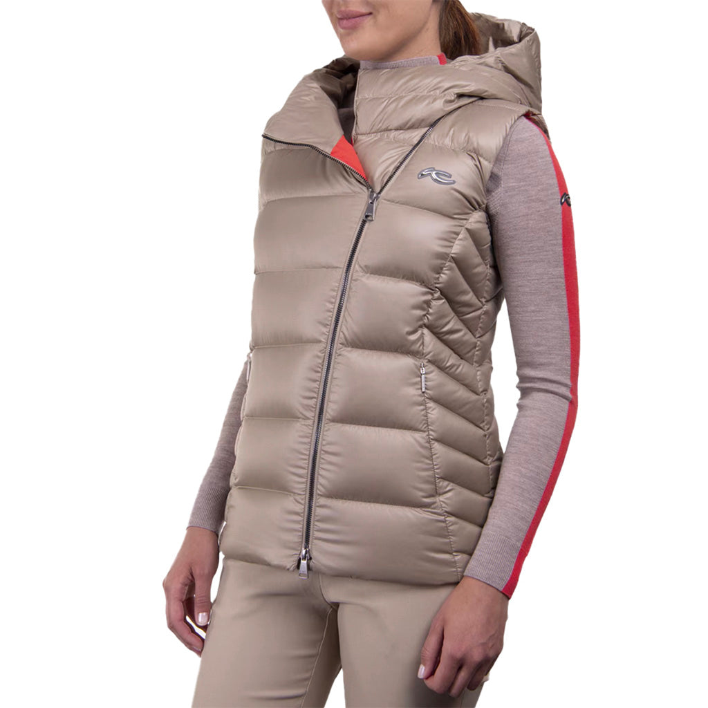 Women Alina Shine Vest Almond