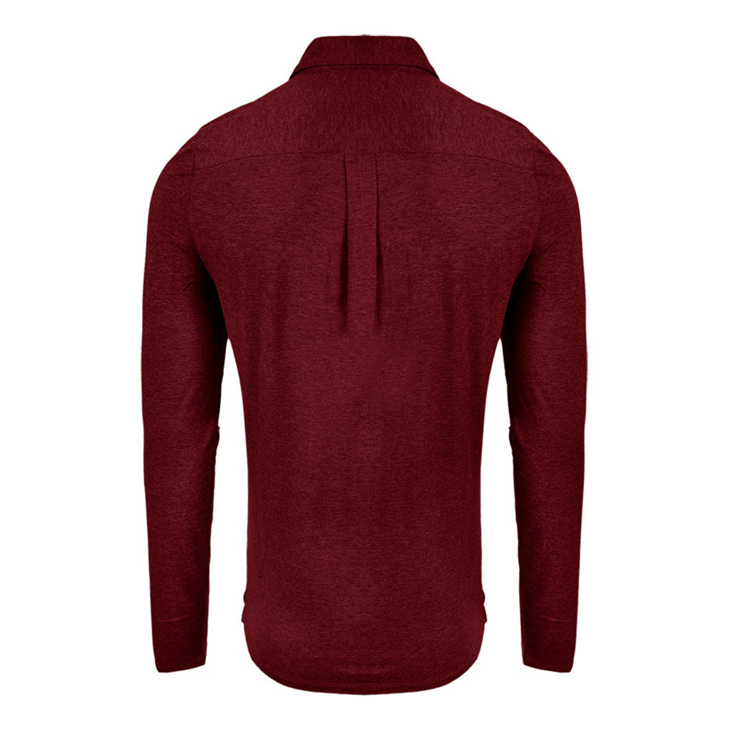 Men Inverness Polo L/S Cedar SAMPLE