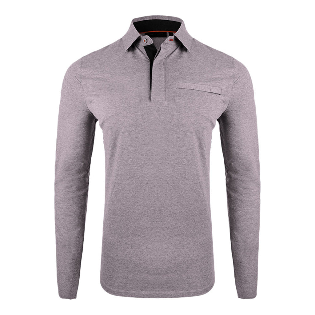Men Inverness Polo L/S Alloy SAMPLE