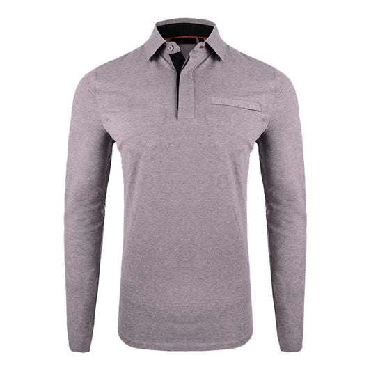 Men Inverness Polo L/S Alloy SAMPLE