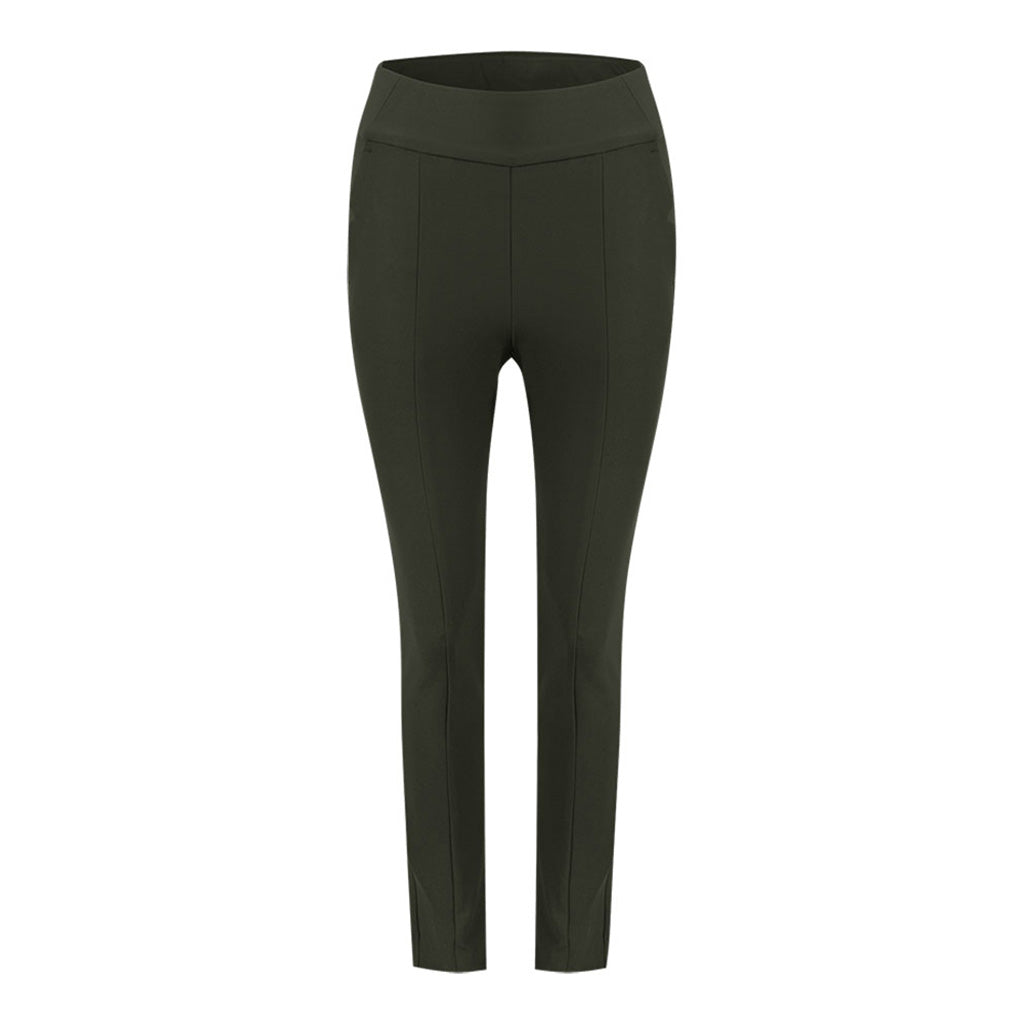 Women Imani High Waist Pant Dark Olive SAMPLE