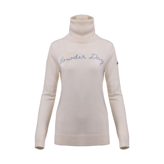 Women Snow Sweater White/Tranquil Blue SAMPLE