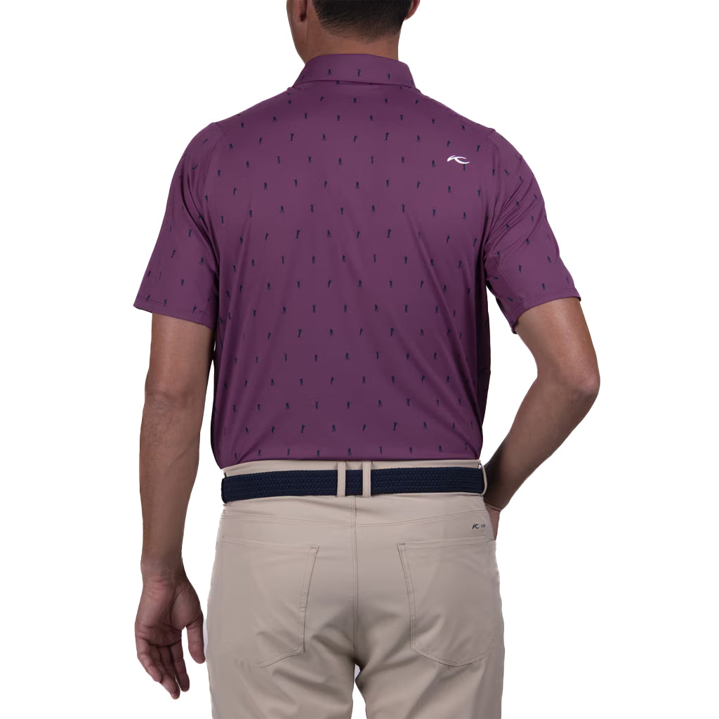 Men Golfer Polo S/S - Nightshade/Atlanta Blue