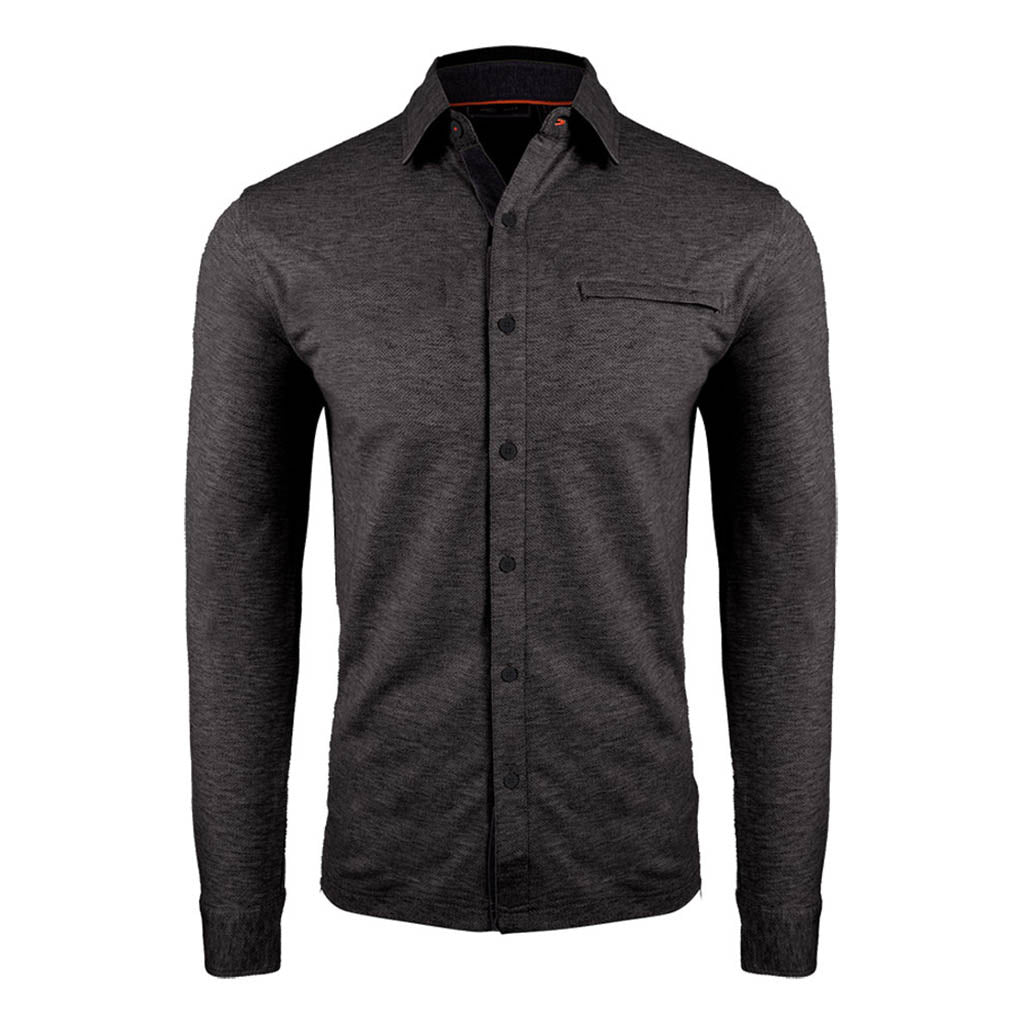 Men Inverness Texture Shirt Iron/Black SAMPLE