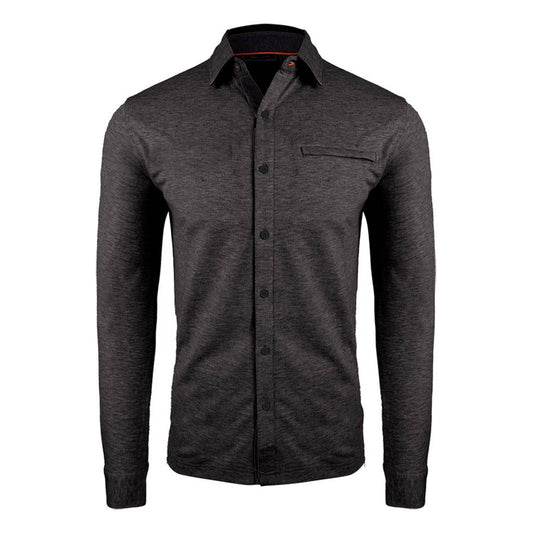 Men Inverness Texture Shirt Iron/Black SAMPLE