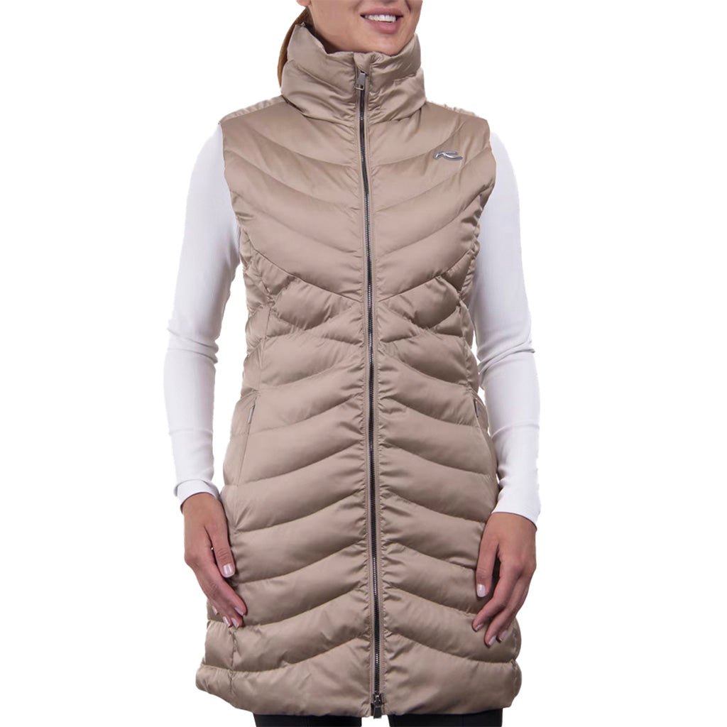 Women Klosters Vest Almond
