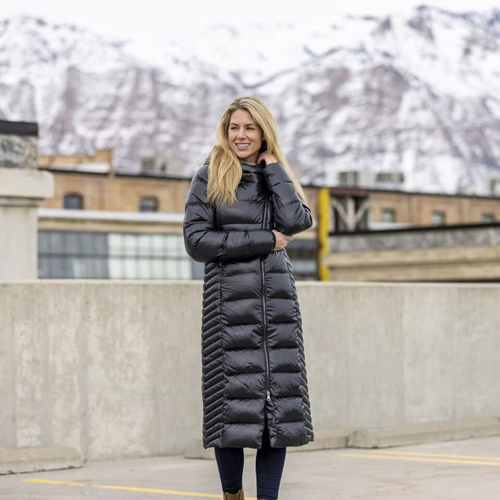Women Alina Long Coat - Black