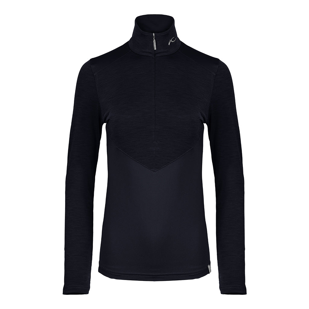 Women Ivy Midlayer Half-Zip Black