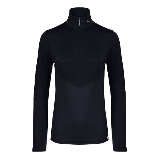 Women Ivy Midlayer Half-Zip Black