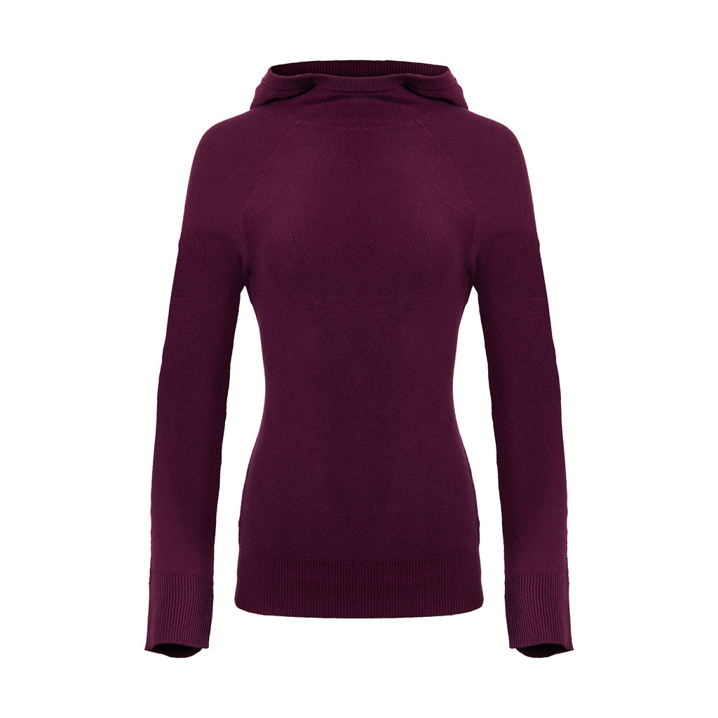 Women Kessy Hooded Sweater Deep Ruby SAMPLE