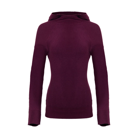 Women Kessy Hooded Sweater Deep Ruby SAMPLE
