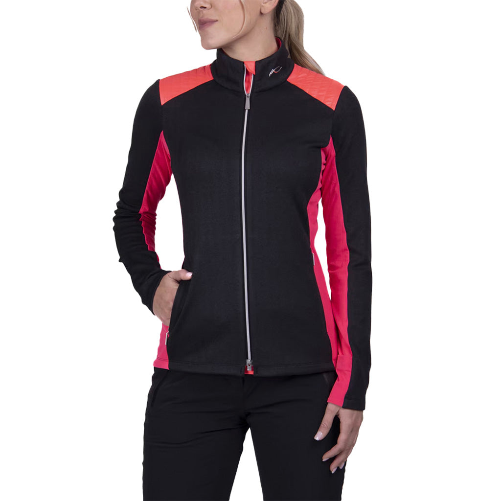 Women Radun 2.0  Mid Jacket Black/Hibiscus Sample