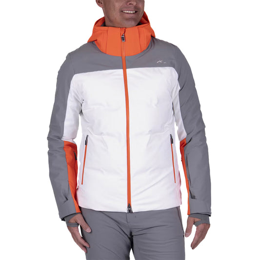Men Green Line 2.0 Jacket White/KJUS Orange Sample