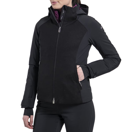 Women Solstice Jacket Black/Deep Ruby SAMPLE