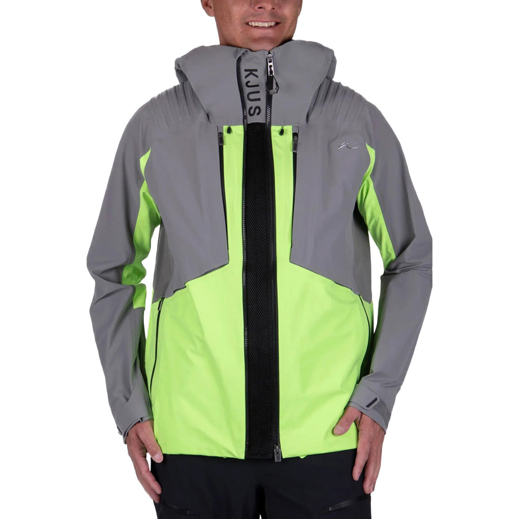 Men Lucas FRX Shell Jacket - Pewter/Solar Flare
