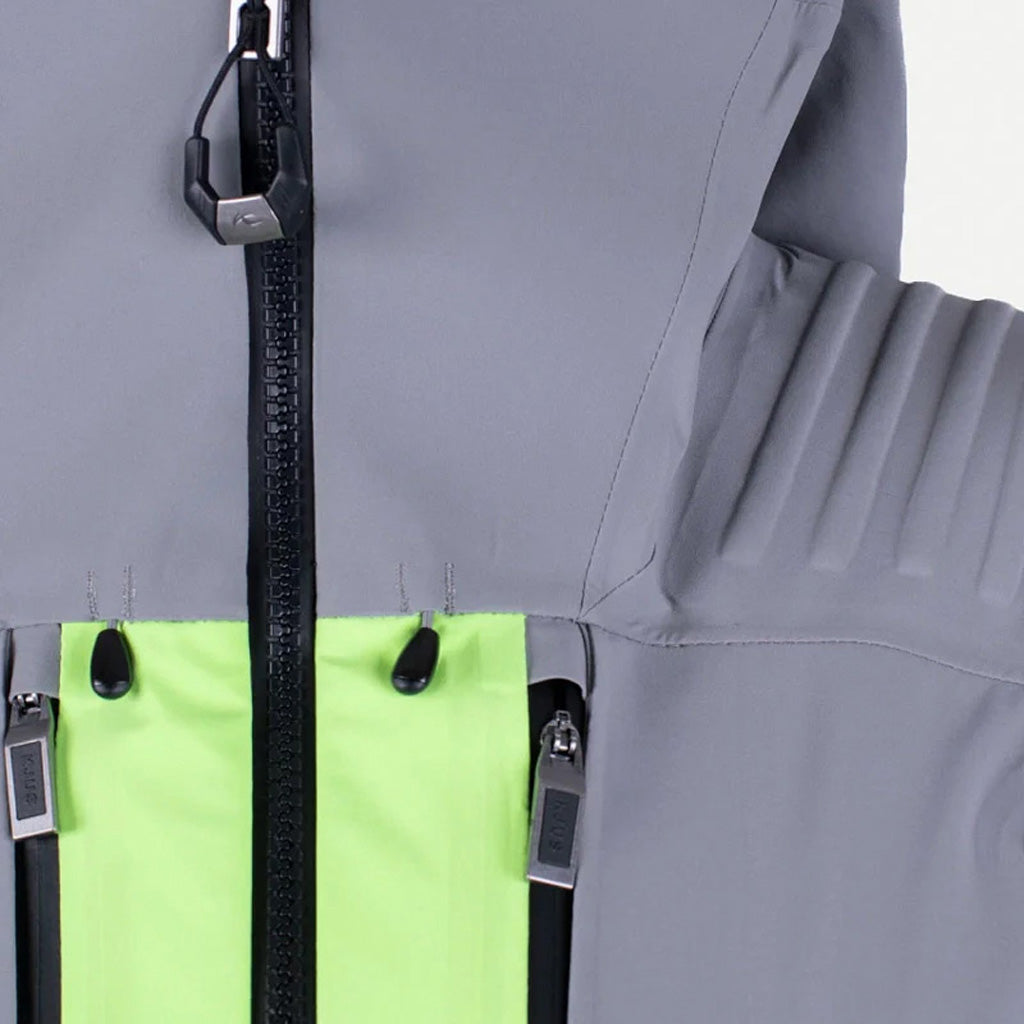 Men Lucas FRX Shell Jacket - Pewter/Solar Flare
