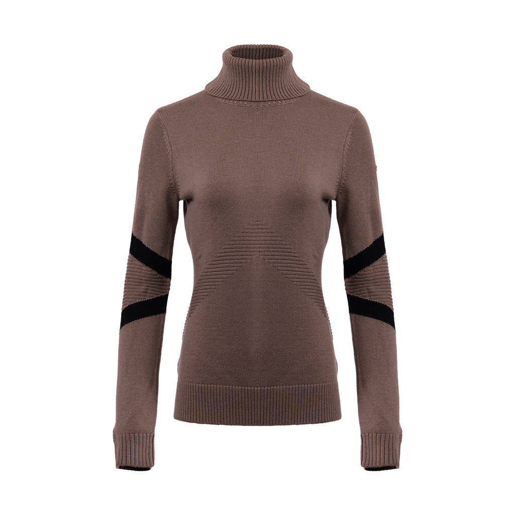 Women Retro Patch Sweater Willow/Black SAMPLE