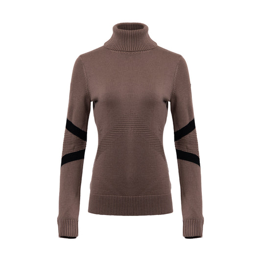 Women Retro Patch Sweater Willow/Black SAMPLE