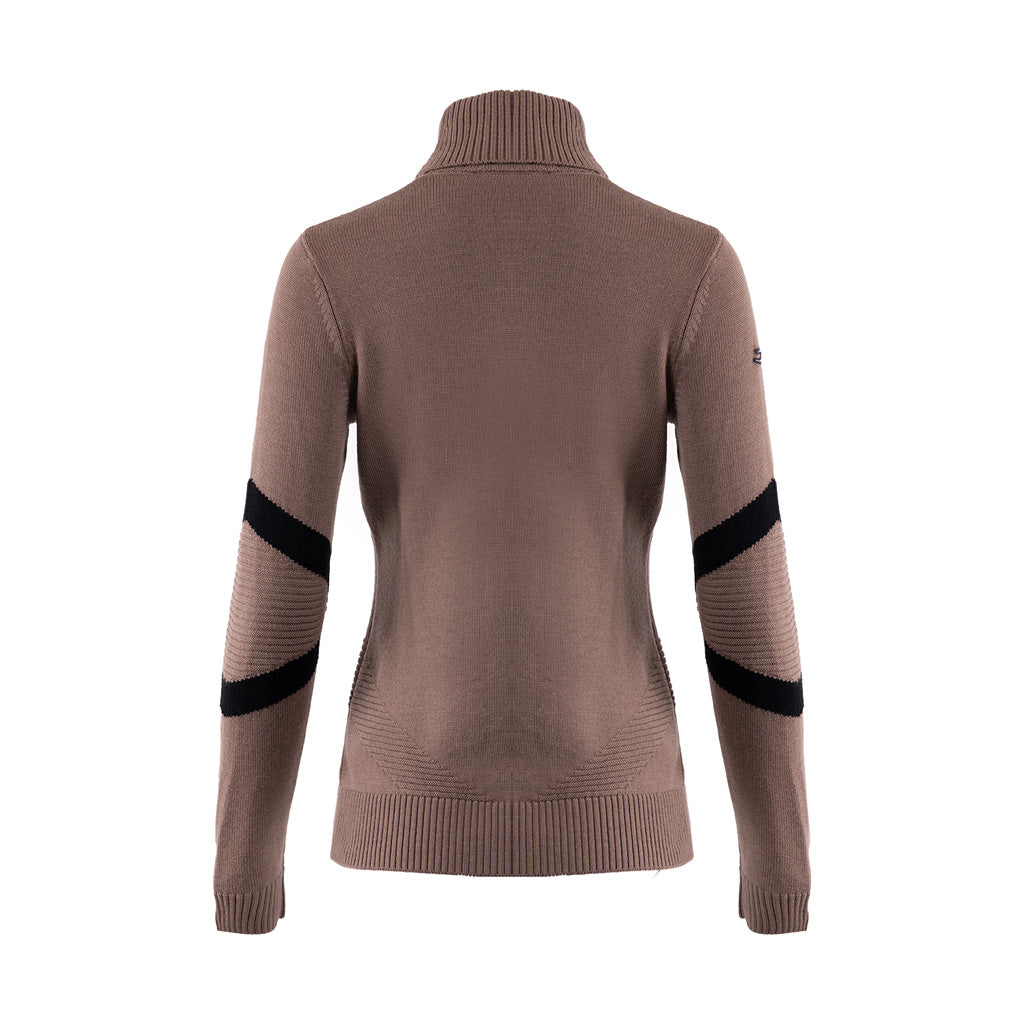 Women Retro Patch Sweater Willow/Black SAMPLE