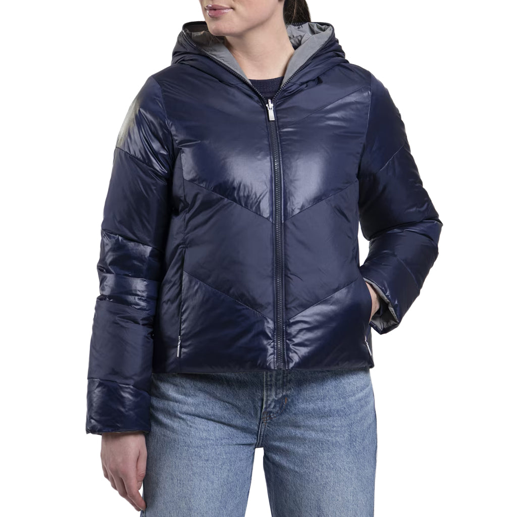 Women Backflip Jacket KJUS Navy/Reflective SAMPLE