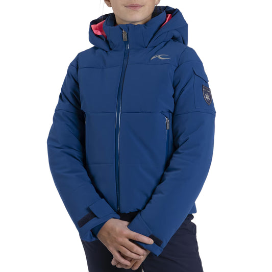 Girls Slopes Jacket Sapphire/Cyber Pink SAMPLE