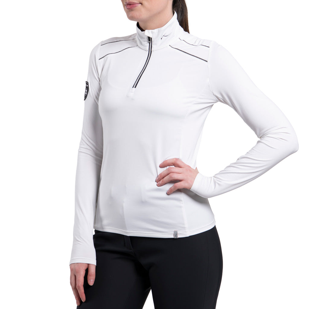 Women Downhill Midlayer White/Black SAMPLE