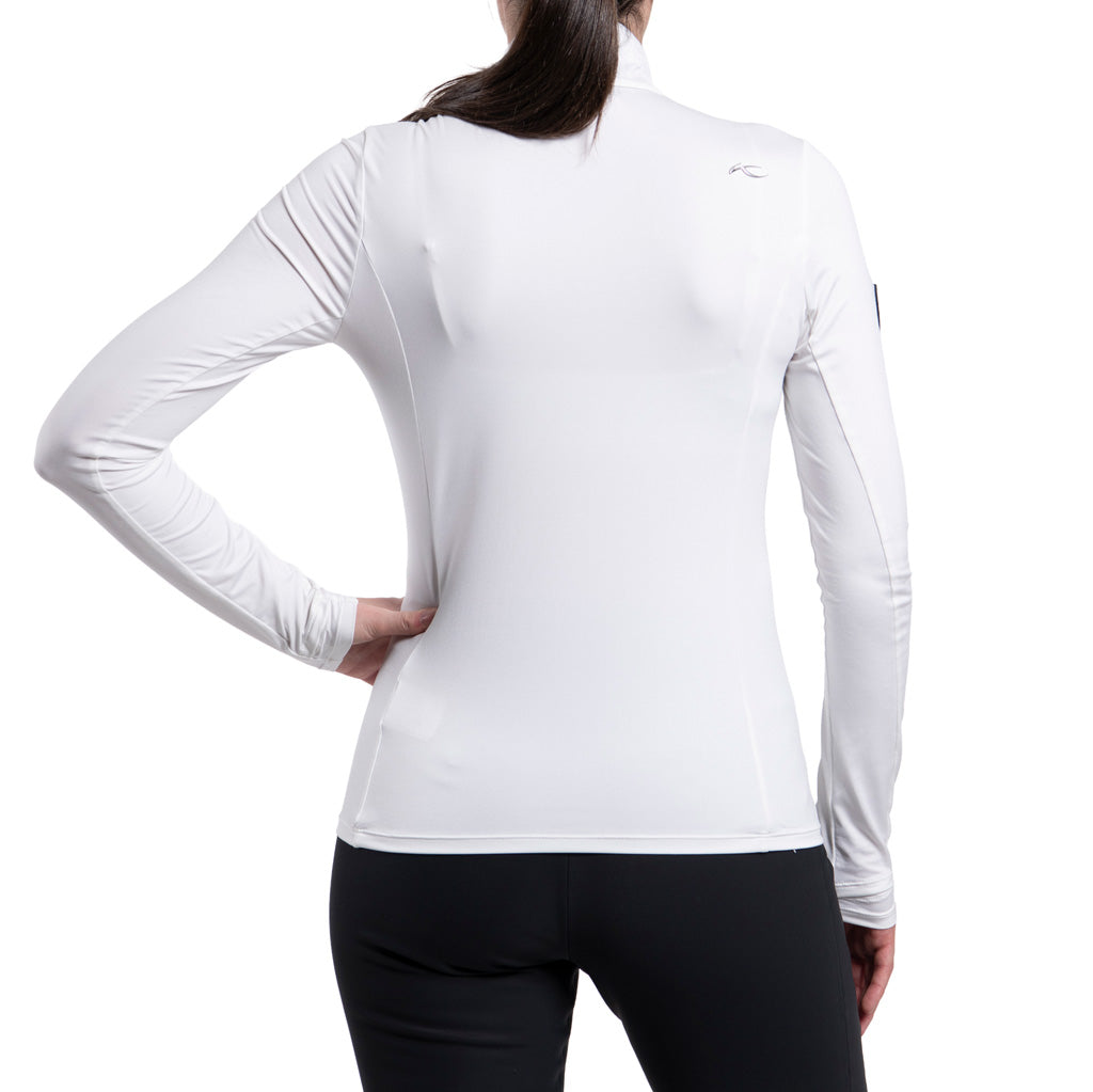 Women Downhill Midlayer White/Black SAMPLE