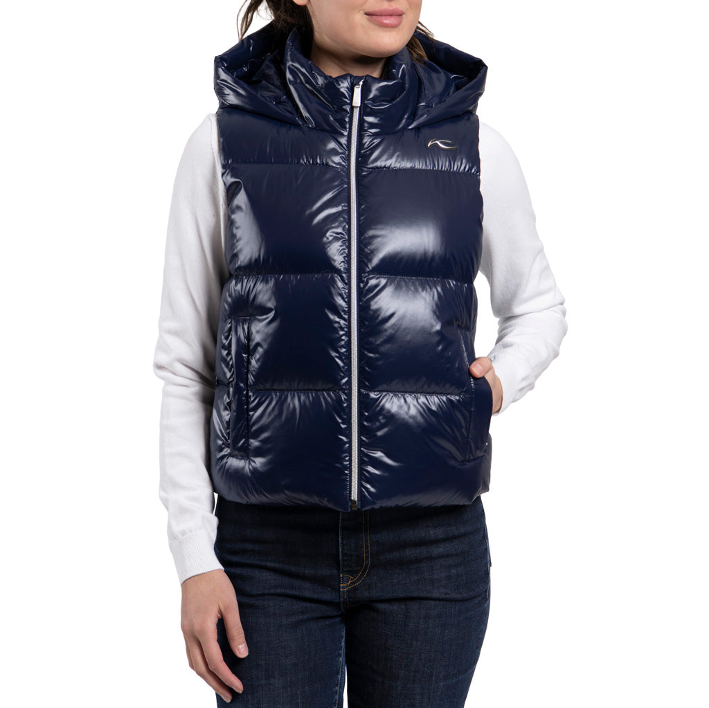 Women Vivi Shine Vest KJUS Navy SAMPLE