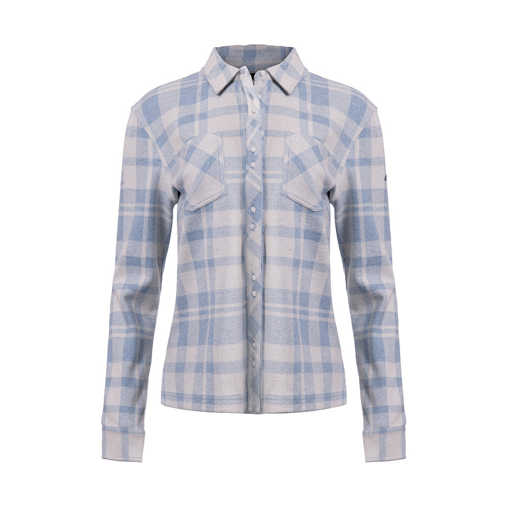 Women Yellowstone Shirt - Tranquil Blue/White