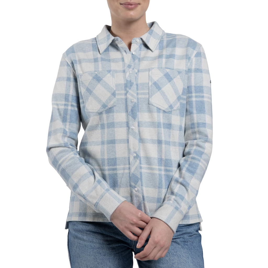 Women Yellowstone Shirt Blue/White SAMPLE