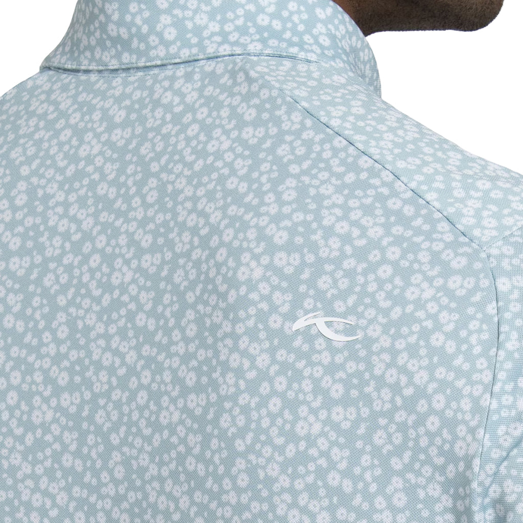 Men Lance Printed Polo S/S - Riverbank/White