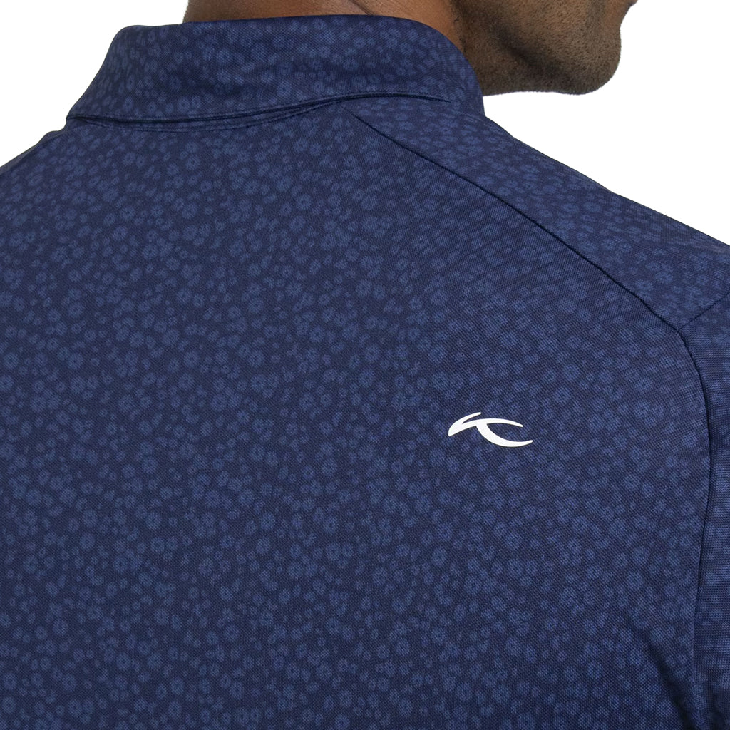 Men Lance Printed Polo S/S - Atlanta Blue