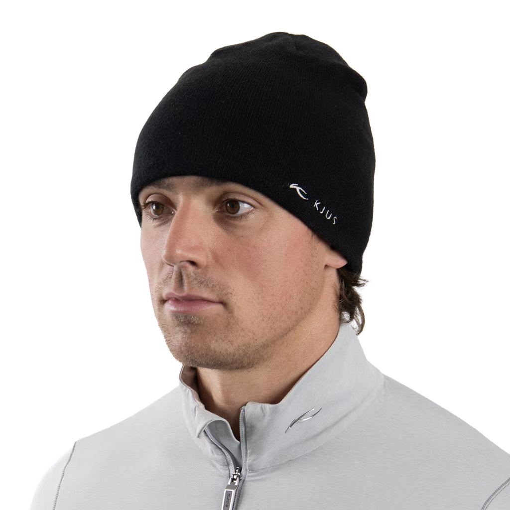 Unisex K-KJUS Logo Beanie - Black