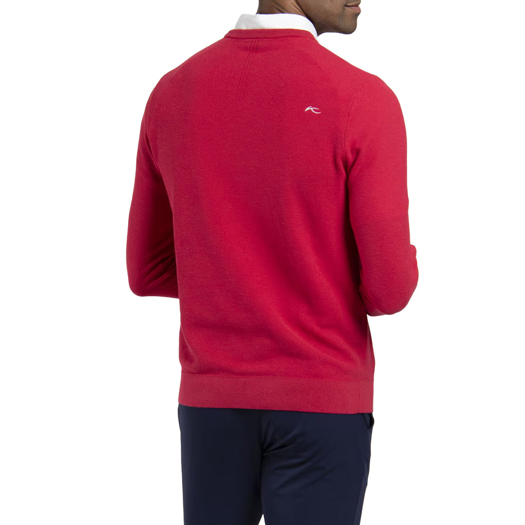 Men Crew Neck Sweater - Rhubarb