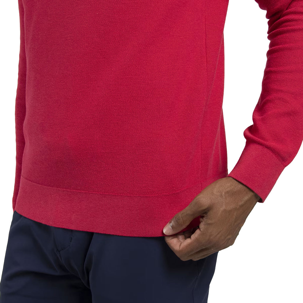 Men Crew Neck Sweater - Rhubarb
