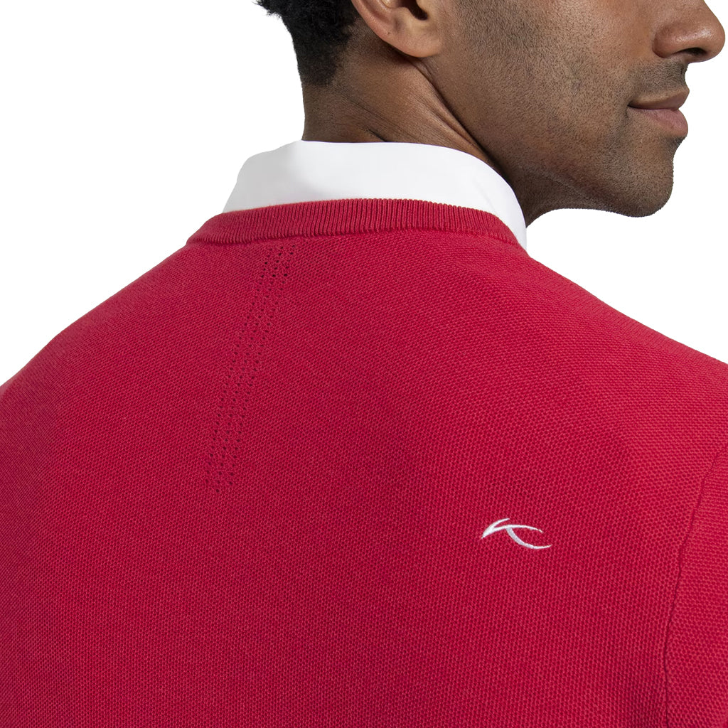 Men Crew Neck Sweater - Rhubarb