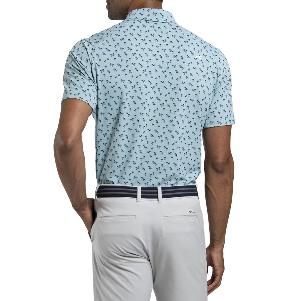 Men Golfer Polo S/S - Riverbank/Atlanta Blue