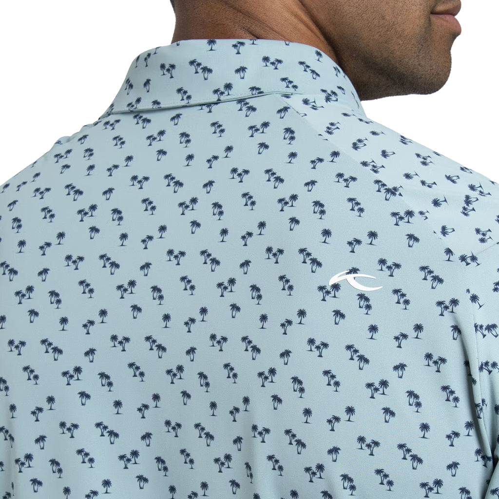 Men Golfer Polo S/S - Riverbank/Atlanta Blue