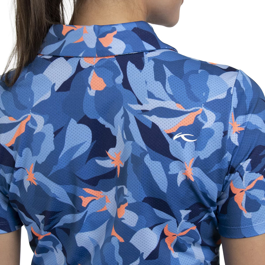 Women Eve Polo S/S - Yonder/Atlanta Blue