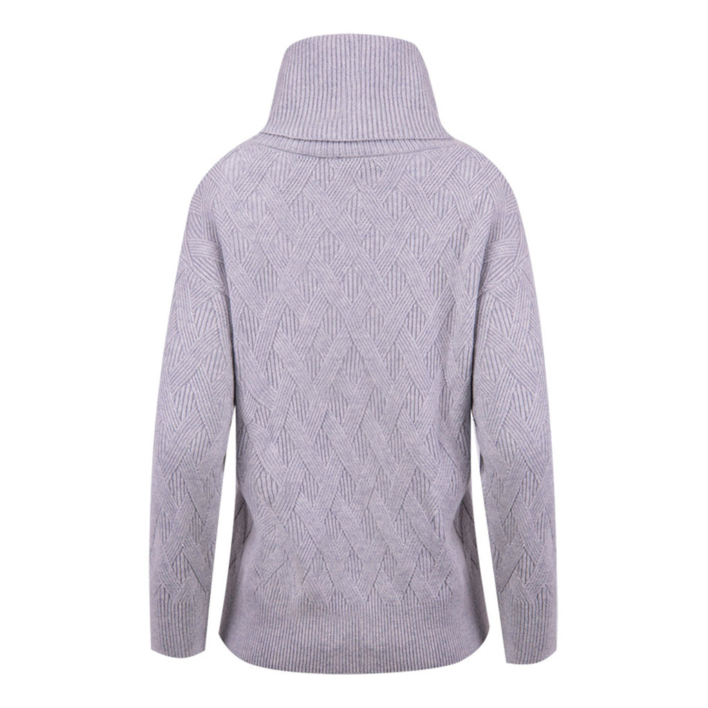 Women Merino Sweater Smoke Melange