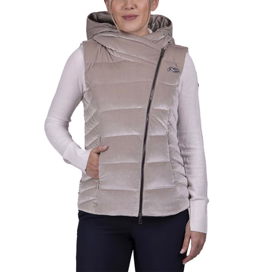 Women Alina Velvet Vest Tiramisu Sample