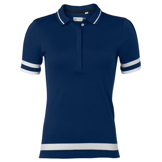 Women Tana Polo S/S Atlanta Blue.Whit