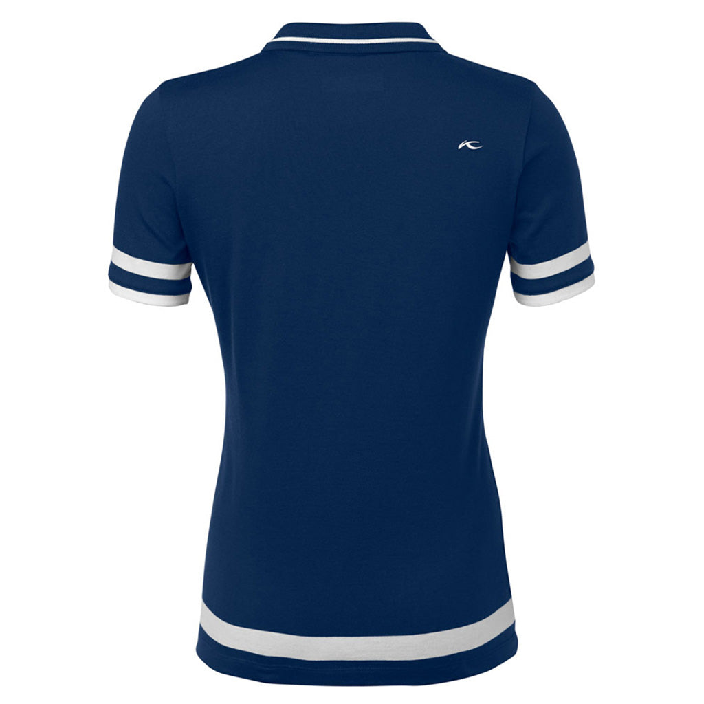 Women Tana Polo S/S Atlanta Blue.Whit