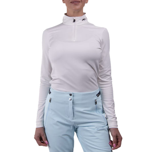 Women Feel Half-Zip White