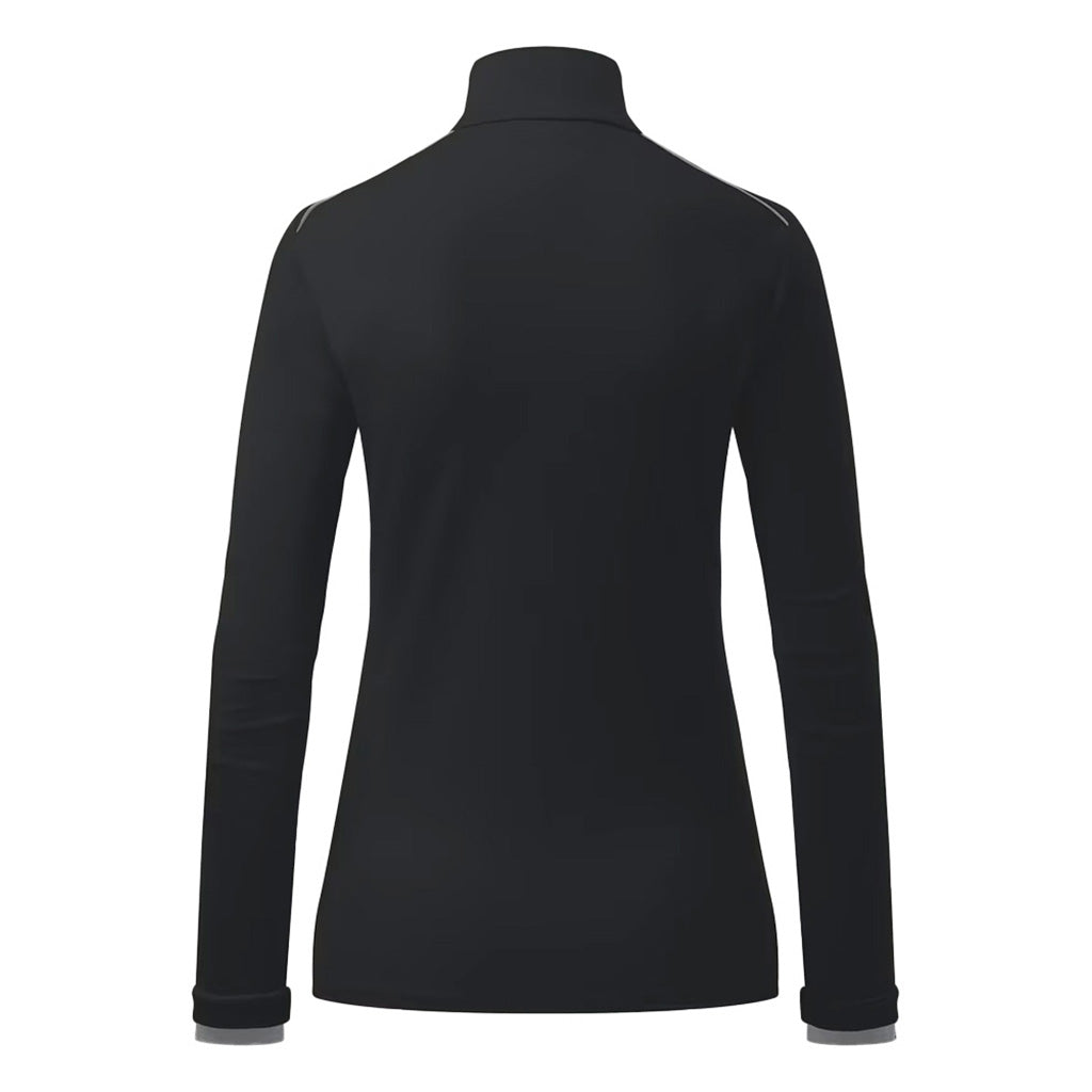 Women Feel Half-Zip Black-Dark Dusk