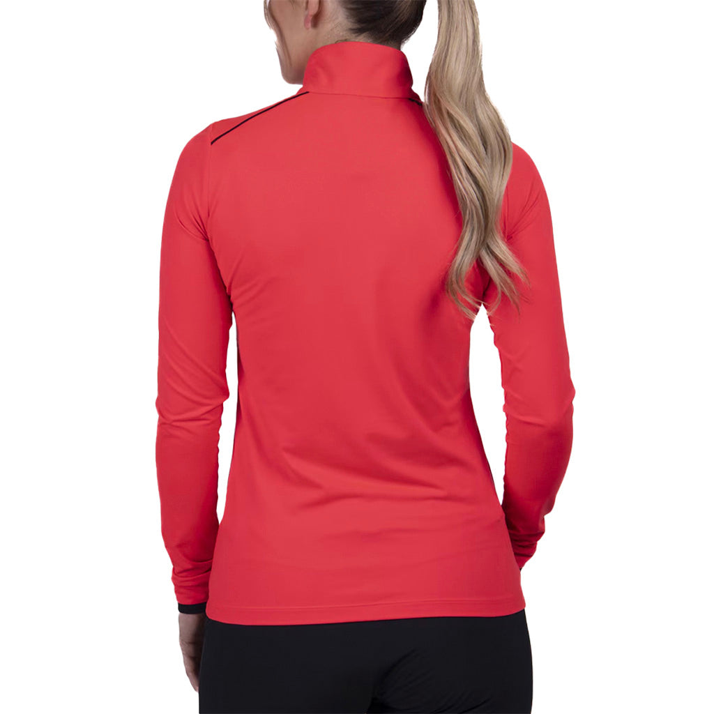 Women Feel Midlayer Half-Zip Hibiscus Sample
