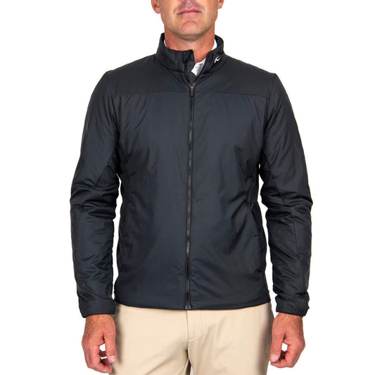 Men Radiation Jacket Black-Black Melange