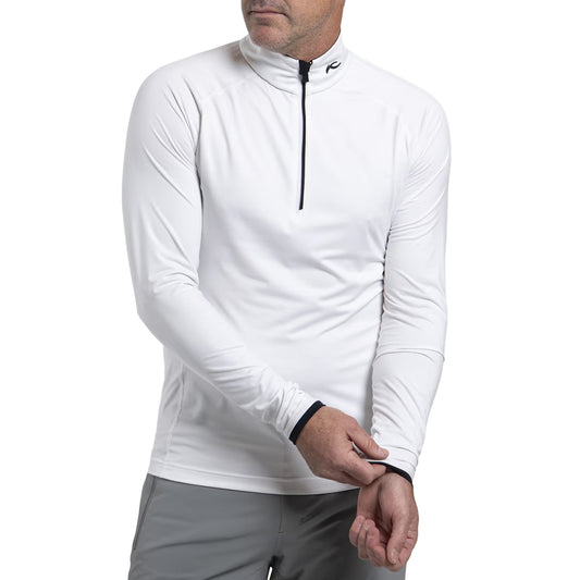 Men Feel Half-Zip - White/Black